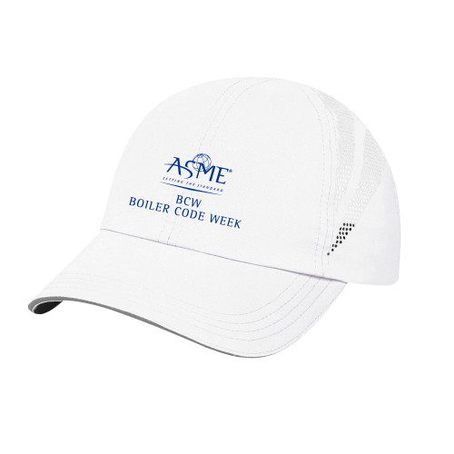 Womens White Performance Cap-Boiler Code Week