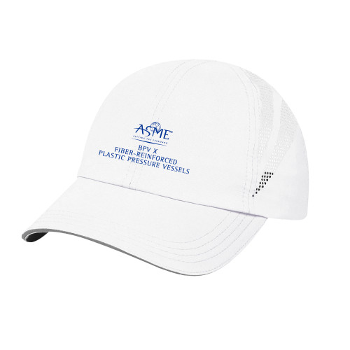 Womens White Performance Cap-BPV X Fiber-Reinforced Plastic Pressure Vessels
