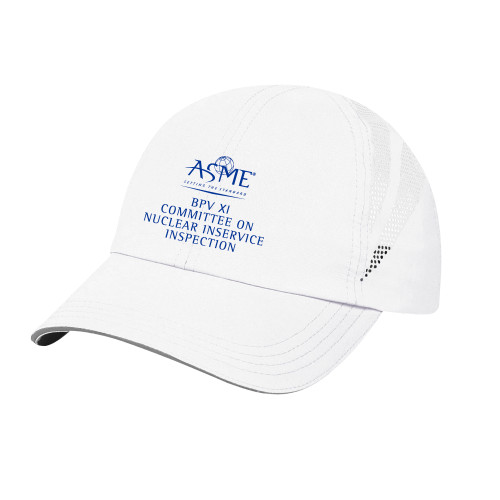 Womens White Performance Cap-BPI XI Committee on Nuclear Inservice Inspection