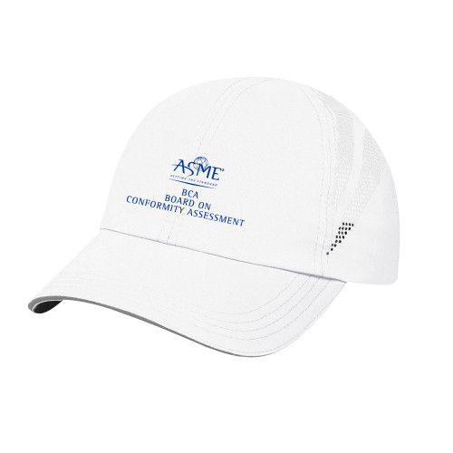 Womens White Performance Cap-BCA Board on Conformity Assessment