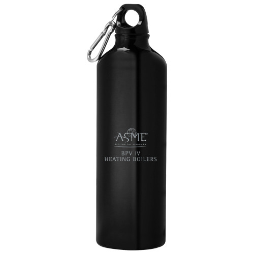  Venture Aluminum Black Bike Bottle 26oz - BPV IV Heating Boilers Engraved