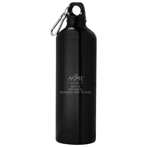 Venture Aluminum Black Bike Bottle 26oz - BPV IX Welding Brazing and Fusing Engraved