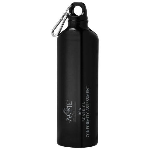  Venture Aluminum Black Bike Bottle 26oz - BCA Board on Conformity Assessment Engraved