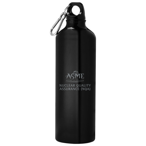  Venture Aluminum Black Bike Bottle 26oz - NQA Nuclear Quality AssuranceEngraved