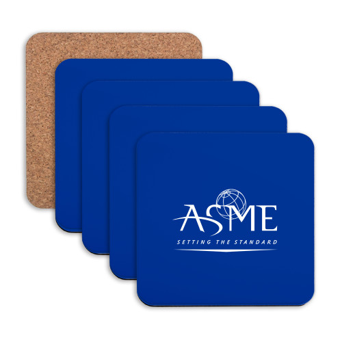 Hardboard Coaster w/Cork Backing 4/set-ASME