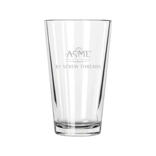 Libbey Glass 16oz-B1 Screw Threads Engraved