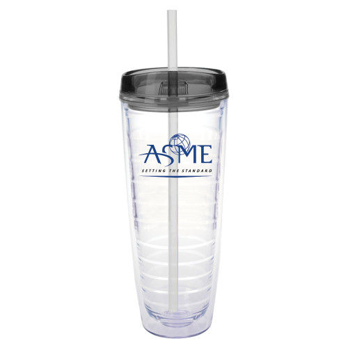 Tritan Double Wall Tumbler w/Charcoal Top 26oz-ASME