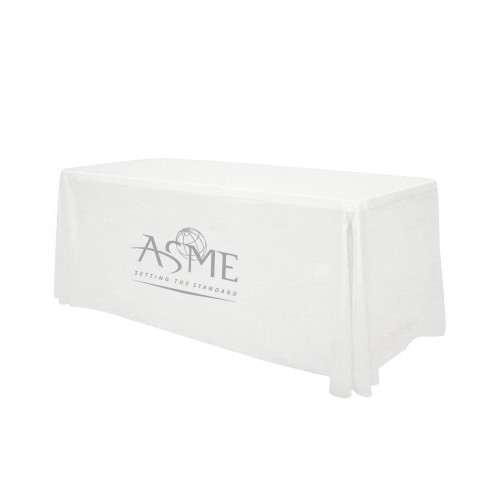 White 6 foot Table Throw-ASME
