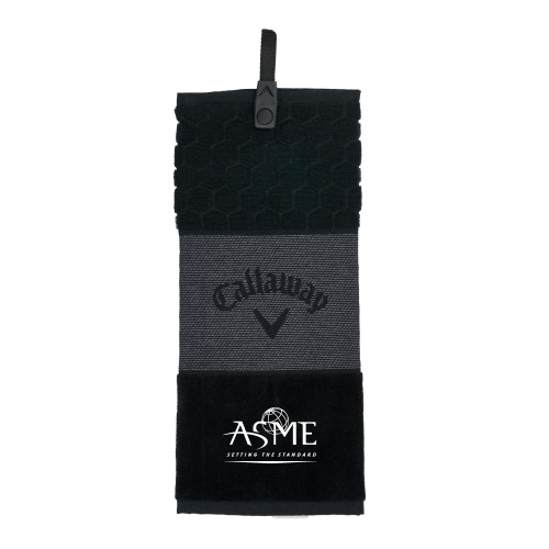 Callaway Black Trifold Towel-ASME
