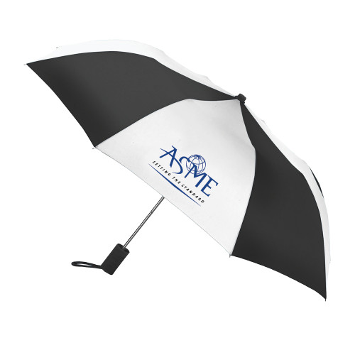  42 Inch Slim Stick Black/White Umbrella - ASME