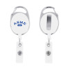 Thumbnail image for  White Oval Retractable Badge Holder w/Clip
