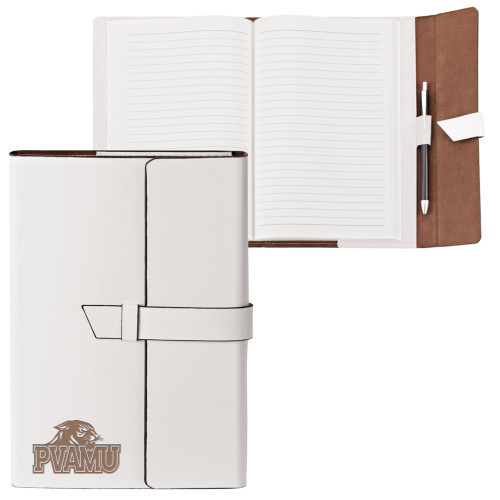  Fabrizio Junior White Portfolio w/Loop Closure - Official Logo Engraved