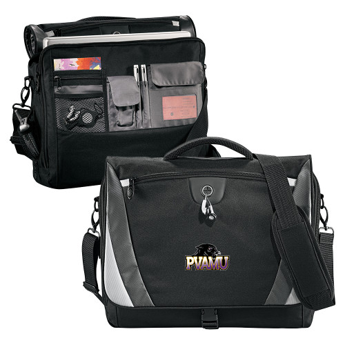  Black/Grey Slope Computer Messenger Bag - Official Logo