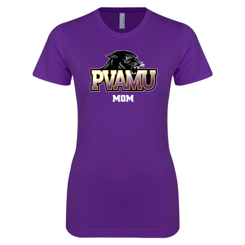  Next Level Womens Purple Boyfriend Tee - Mom