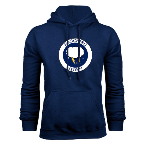  Navy Fleece Hoodie - Marching Storm Cloud Circle