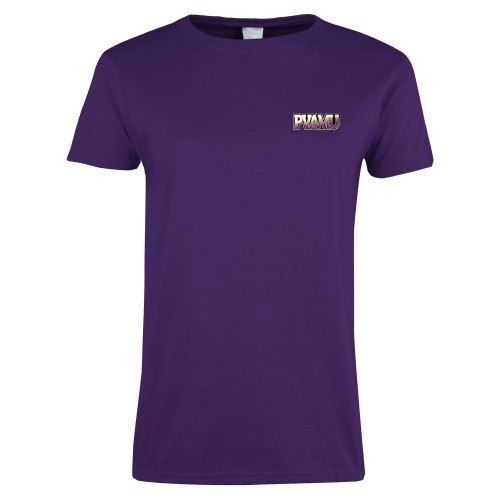  Womens Purple Short Sleeve Tee - PVAMU