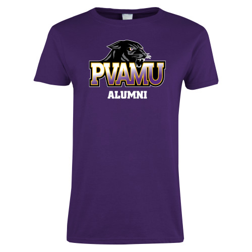  Womens Purple Short Sleeve Tee - Alumni