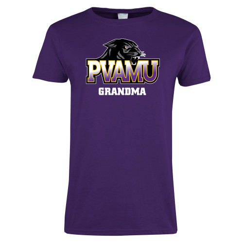  Womens Purple Short Sleeve Tee - Grandma