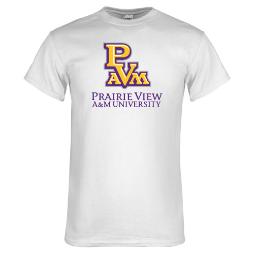  White T Shirt - PVAM Stacked