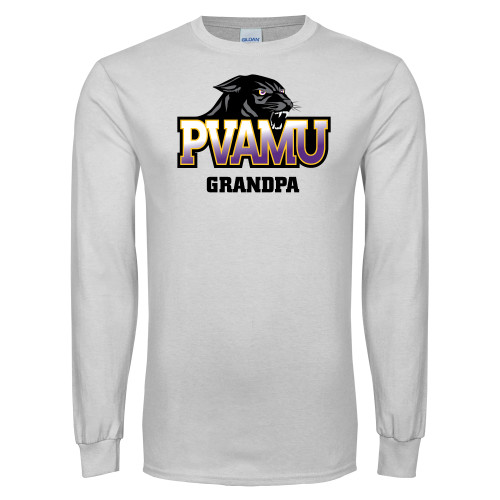  White Long Sleeve T Shirt - Grandpa