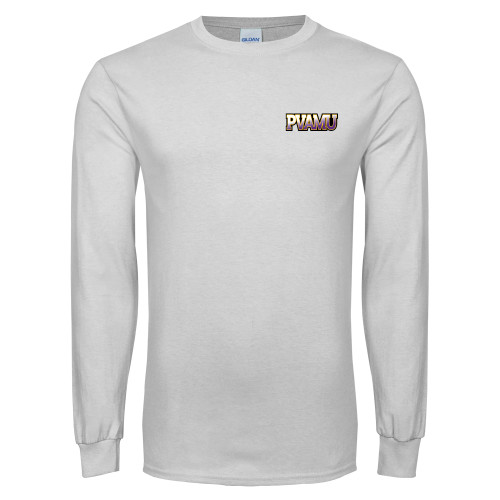  White Long Sleeve T Shirt - PVAMU