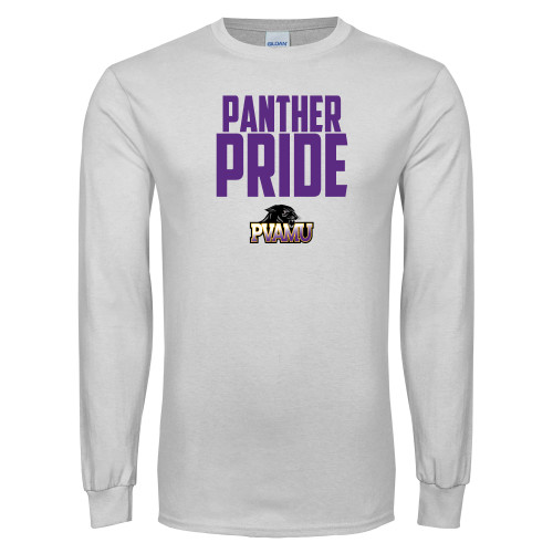  White Long Sleeve T Shirt - Panther Pride
