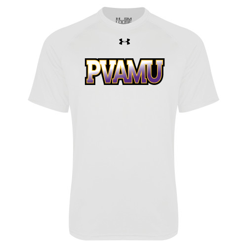  Under Armour White Tech Tee - PVAMU