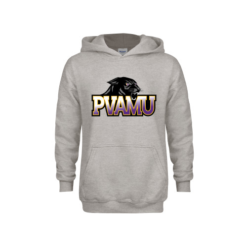  Youth Grey Fleece Hood - Official Logo