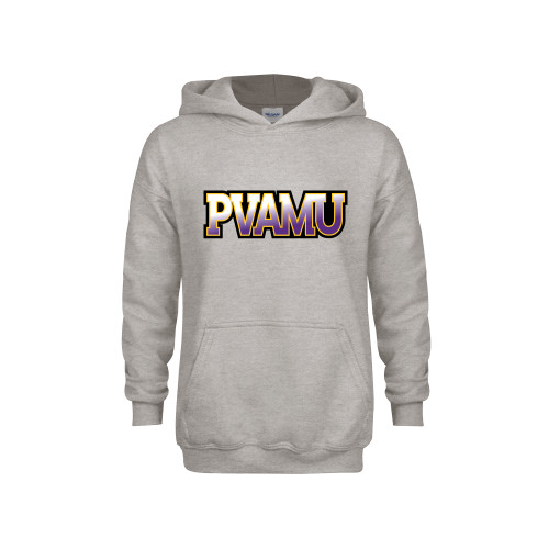  Youth Grey Fleece Hood - PVAMU