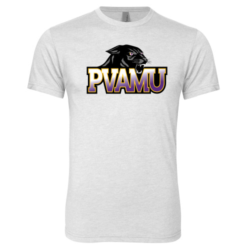  Next Level Heather White Triblend Tee - Official Logo