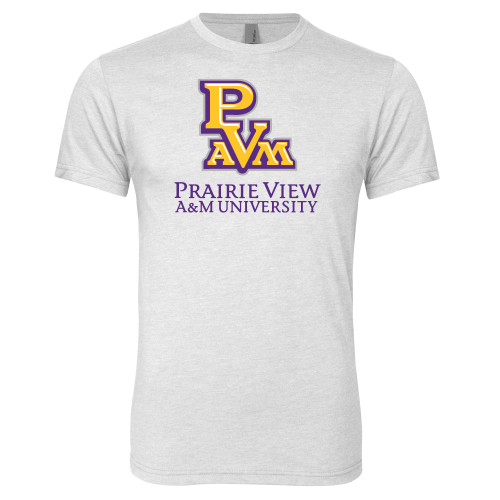 Next Level Heather White Triblend Tee - PVAM Stacked
