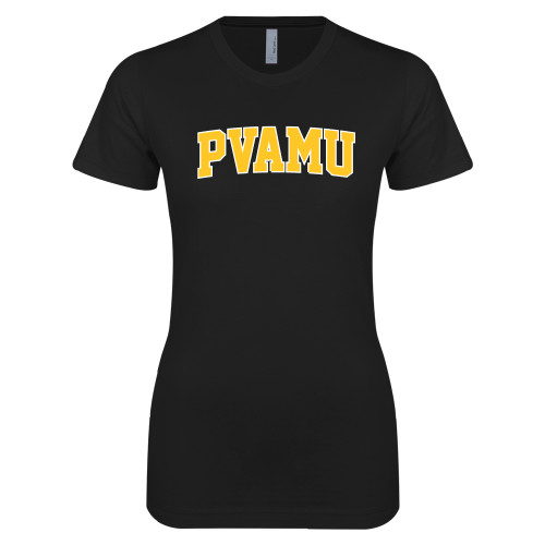  Next Level Womens Black Boyfriend Tee - Arched PVAMU
