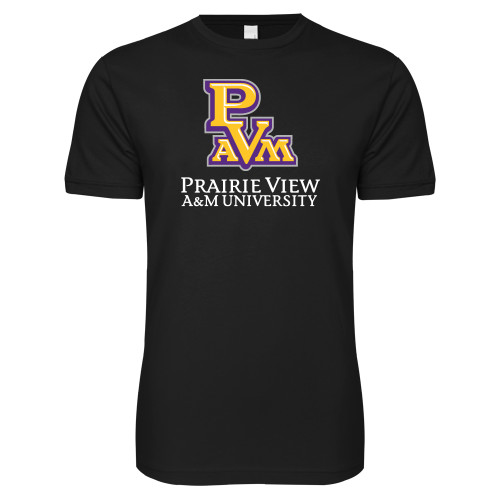  Next Level Black SoftStyle T Shirt - PVAM Stacked