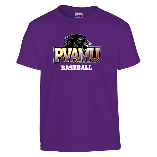  Youth Purple T Shirt - Baseball