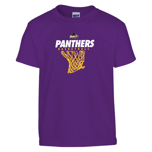  Youth Purple T Shirt - Basketball Design
