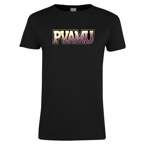  Womens Black Short Sleeve Tee - PVAMU