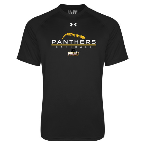  Under Armour Black Tech Tee - Baseball Design