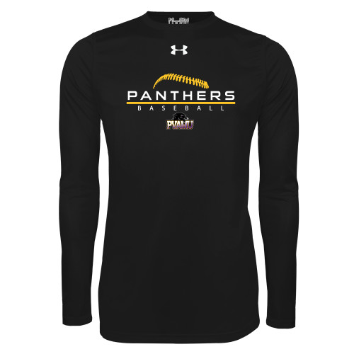 Under Armour Black Long Sleeve Tech Tee - Baseball Design