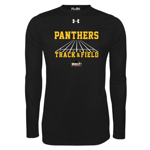  Under Armour Black Long Sleeve Tech Tee - Track & Field Design