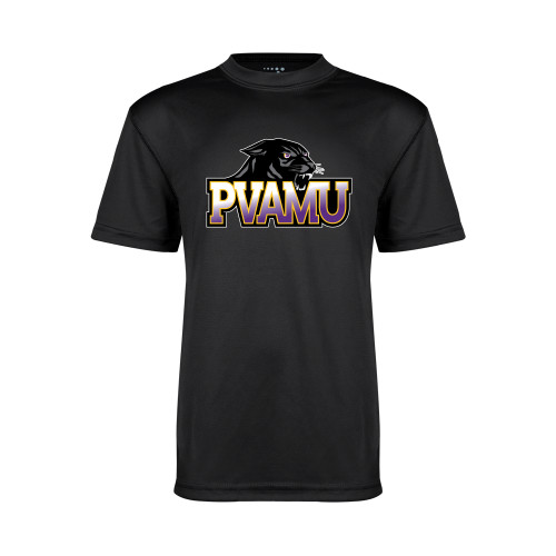  Youth Performance Black Tee - Official Logo