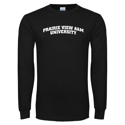  Black Long Sleeve T Shirt - Arched Prairie View A&M