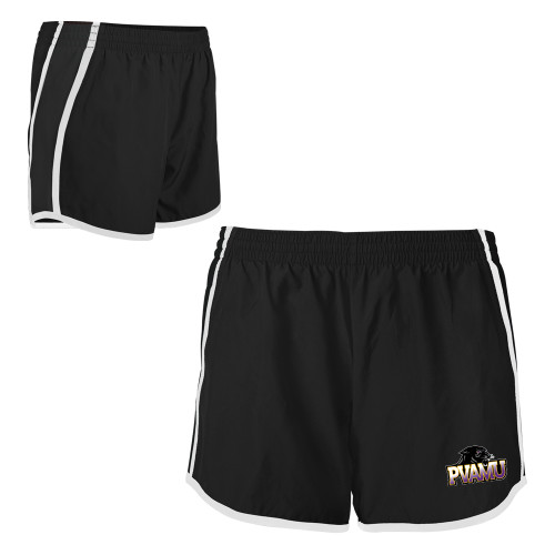  Womens Black/White Team Short - Official Logo