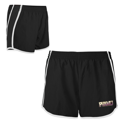  Womens Black/White Team Short - PVAMU
