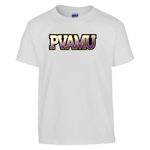  Youth White T Shirt - PVAMU