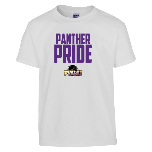  Youth White T Shirt - Panther Pride