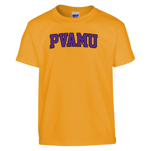  Youth Gold T-Shirt - Arched PVAMU