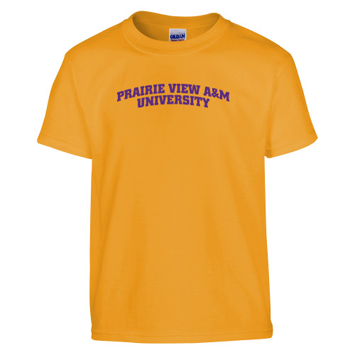  Youth Gold T-Shirt - Arched Prairie View A&M