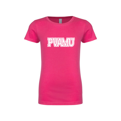  Next Level Girls Fuchsia Fashion Fit T Shirt - PVAMU