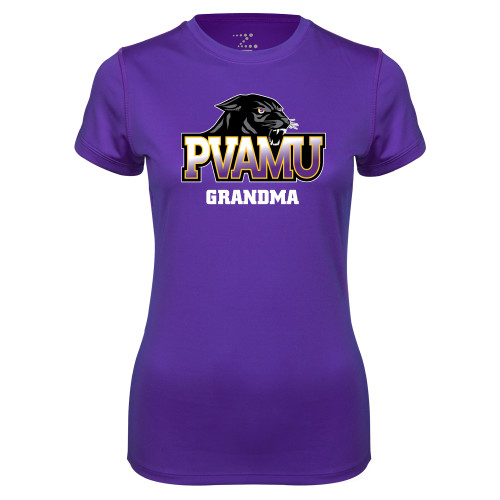  Womens Purple Performance Tee - Grandma