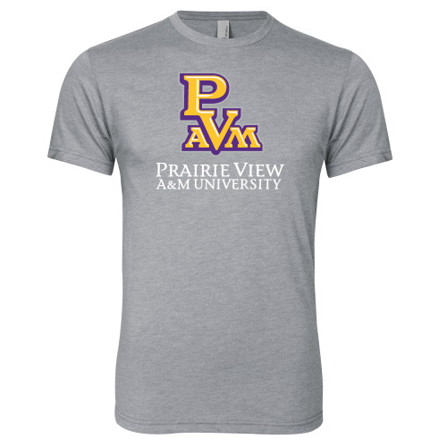  Next Level Heather Grey Triblend Tee - PVAM Stacked